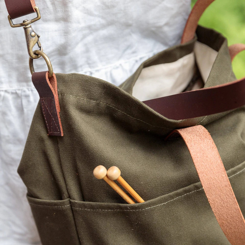 Canvas Crossbody Project Tote - Image 3