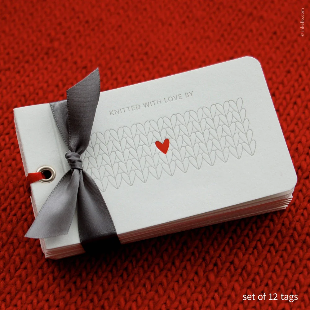 Heart Knitting Tag - Image 2