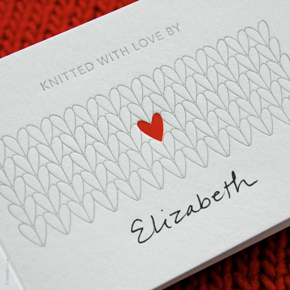 Heart Knitting Tag - Image 3