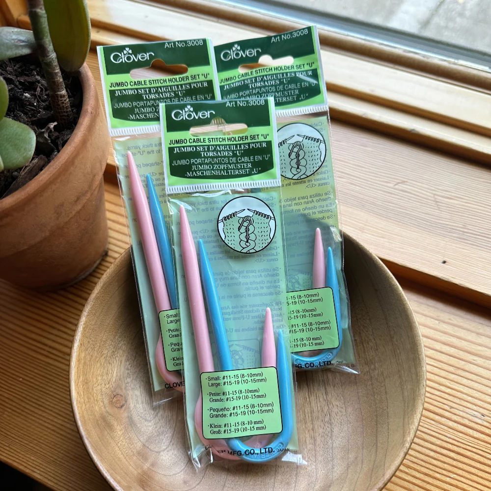 Jumbo Cable Needle "J" Clover #3008