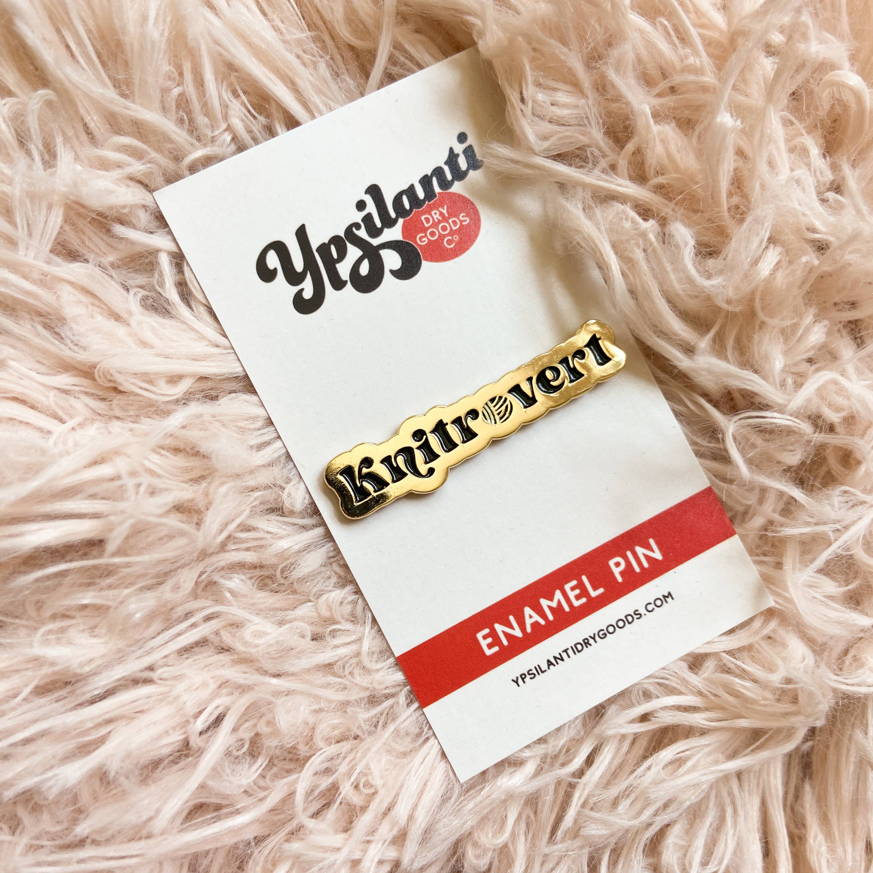 Knitrovert Enamel Pin - Gold Edition - Image 3