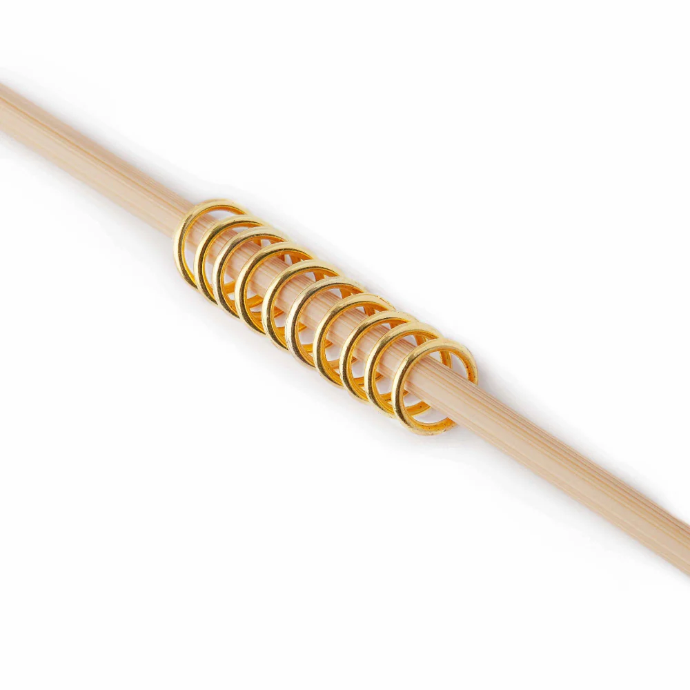 Simple Gold Ring Stitch Markers