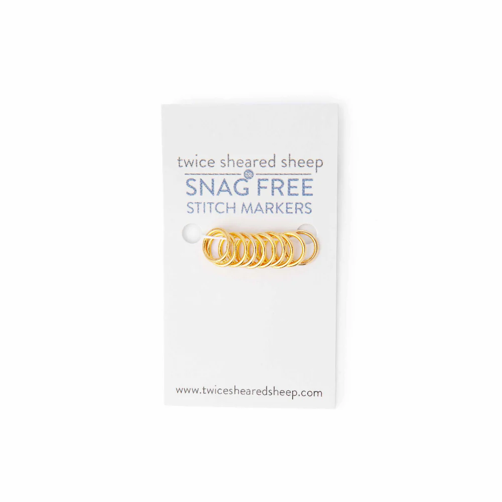 Simple Gold Ring Stitch Markers - Image 2