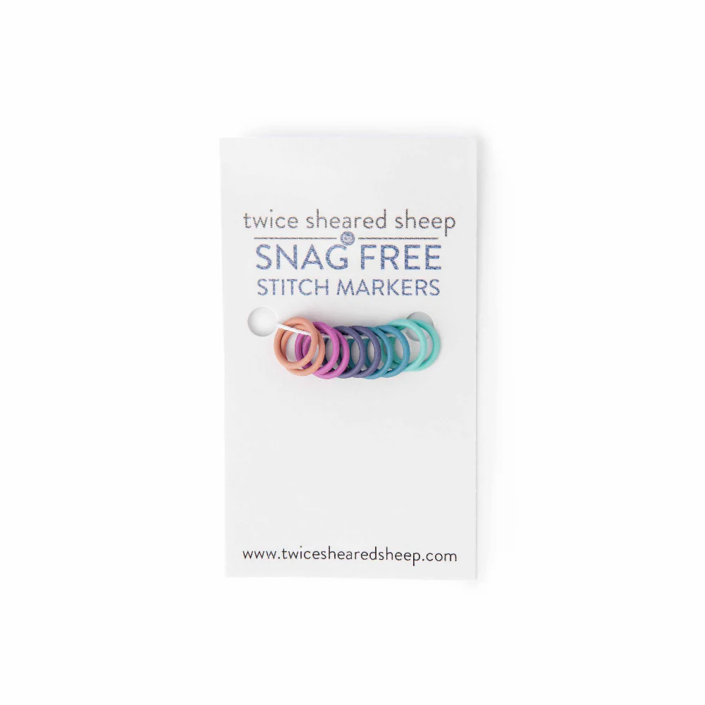 Simple Ring Stitch Markers - Rainbow
