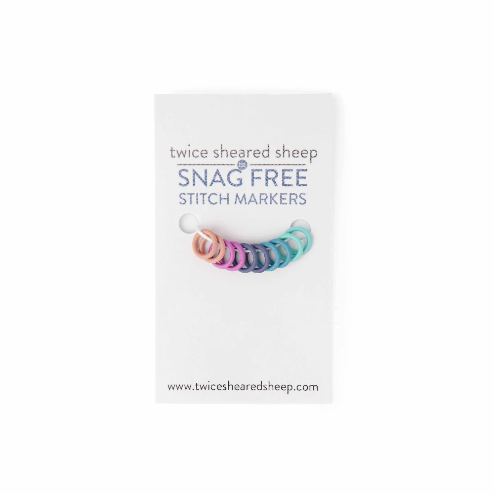 Simple Ring Stitch Markers - Rainbow - Image 2