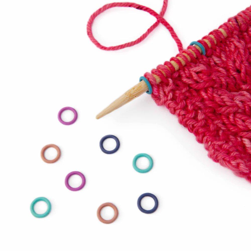 Simple Ring Stitch Markers - Rainbow - Image 3