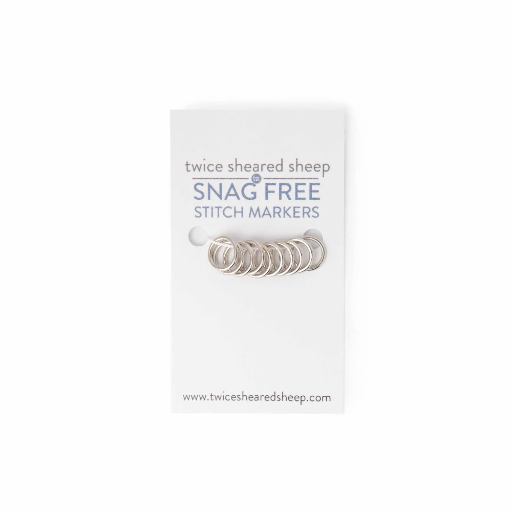 Simple Silver Ring Stitch Markers - Image 3