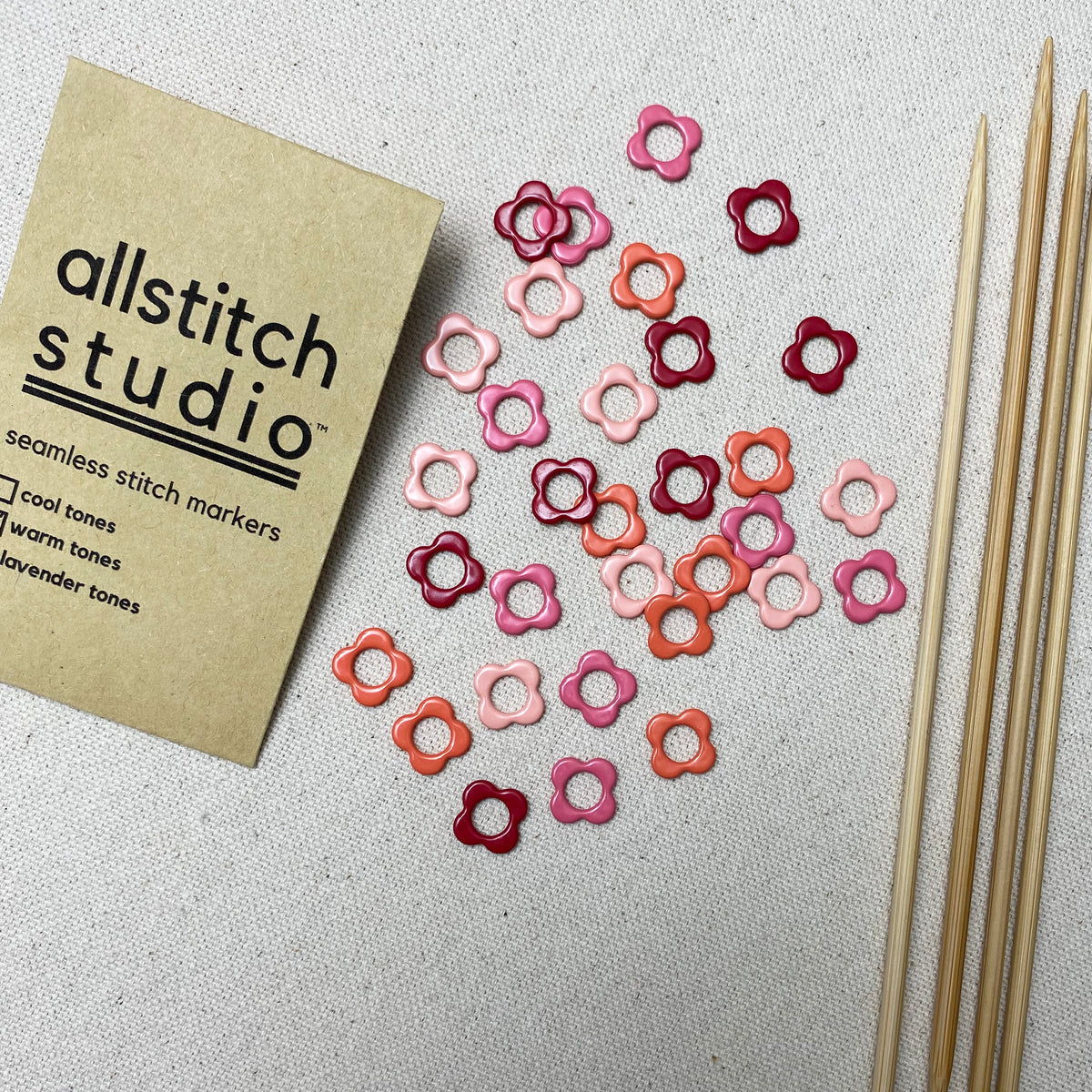 Small Flower Stitch Markers - Image 2