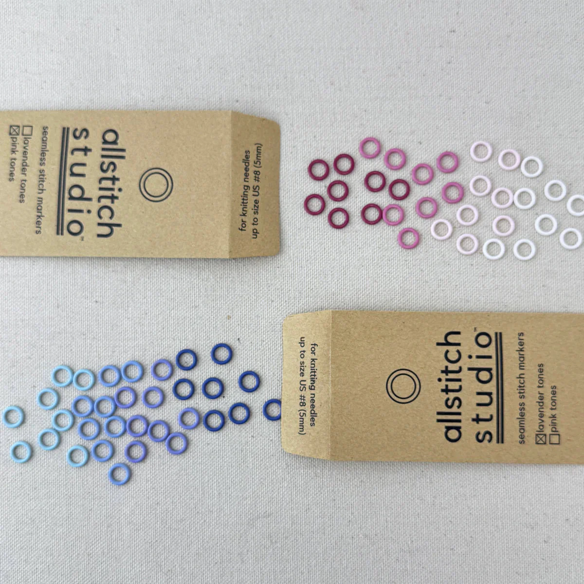 Coated Metal Round Stitch Markers