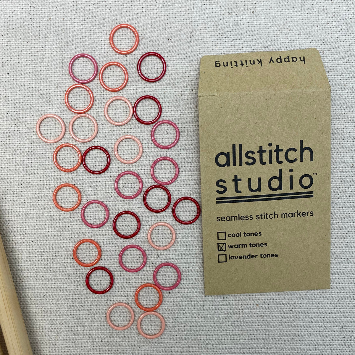 Coated Metal Round Stitch Markers - Image 5