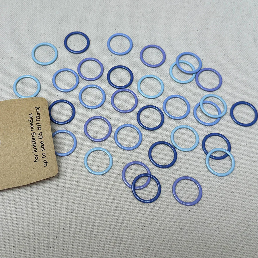 Coated Metal Round Stitch Markers - Image 7
