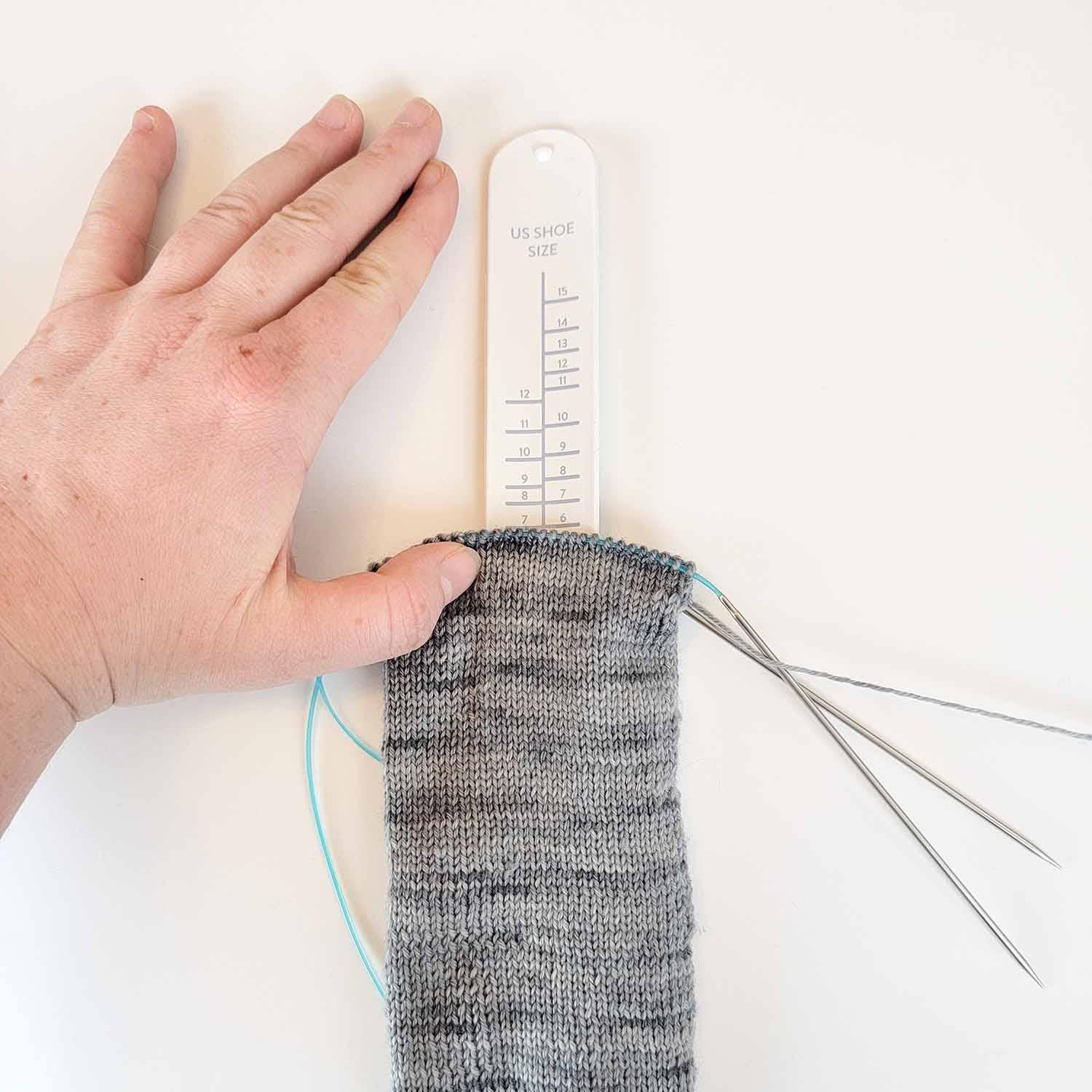 Sock Ruler - Sock Sizing Bracelet Ruler - Image 2
