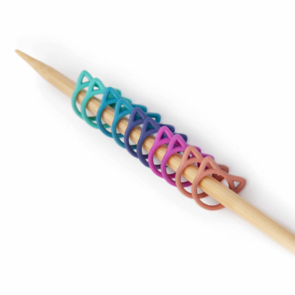 Solid Rainbow Cats - Simple Stitch Markers