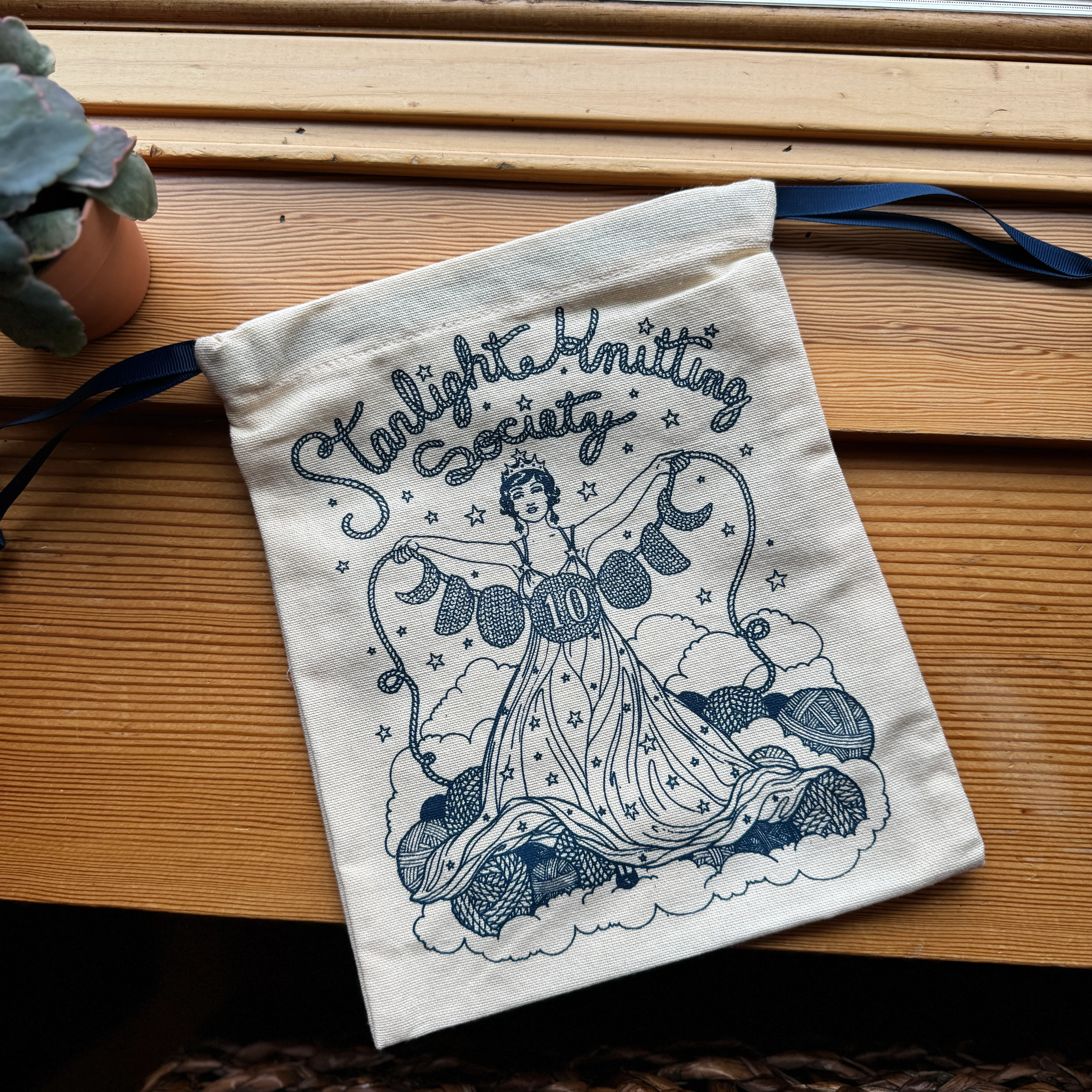 10th Anniversary Starla Drawstring Project Bag