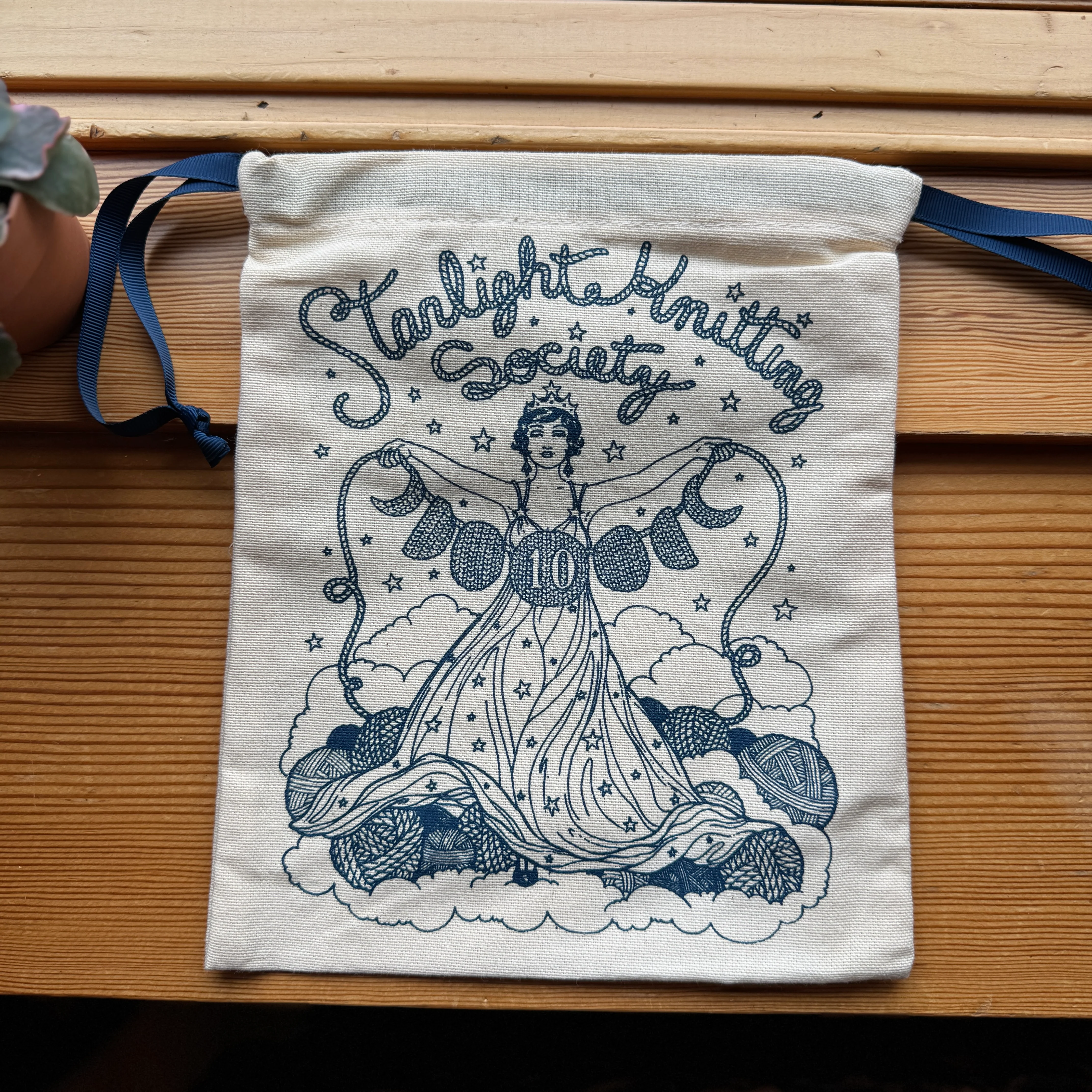 10th Anniversary Starla Drawstring Project Bag - Image 2